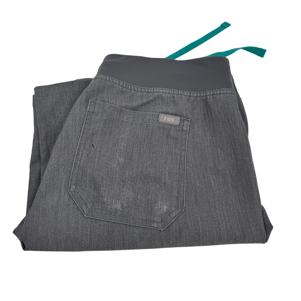 Figs Scrub Pants Womens‎ Small Livingston Graphite Gray + Pockets 29" Inseam